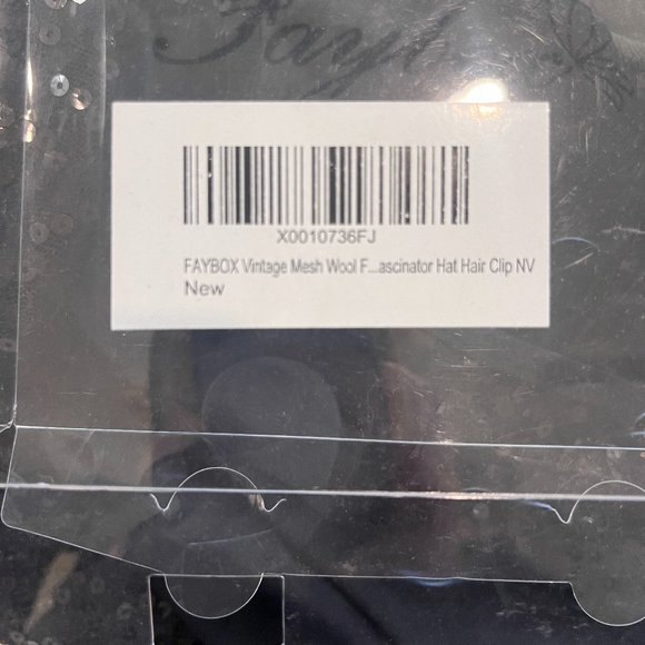 Vintage Navy 1920's style Hat clips to hair - Picture 3 of 3